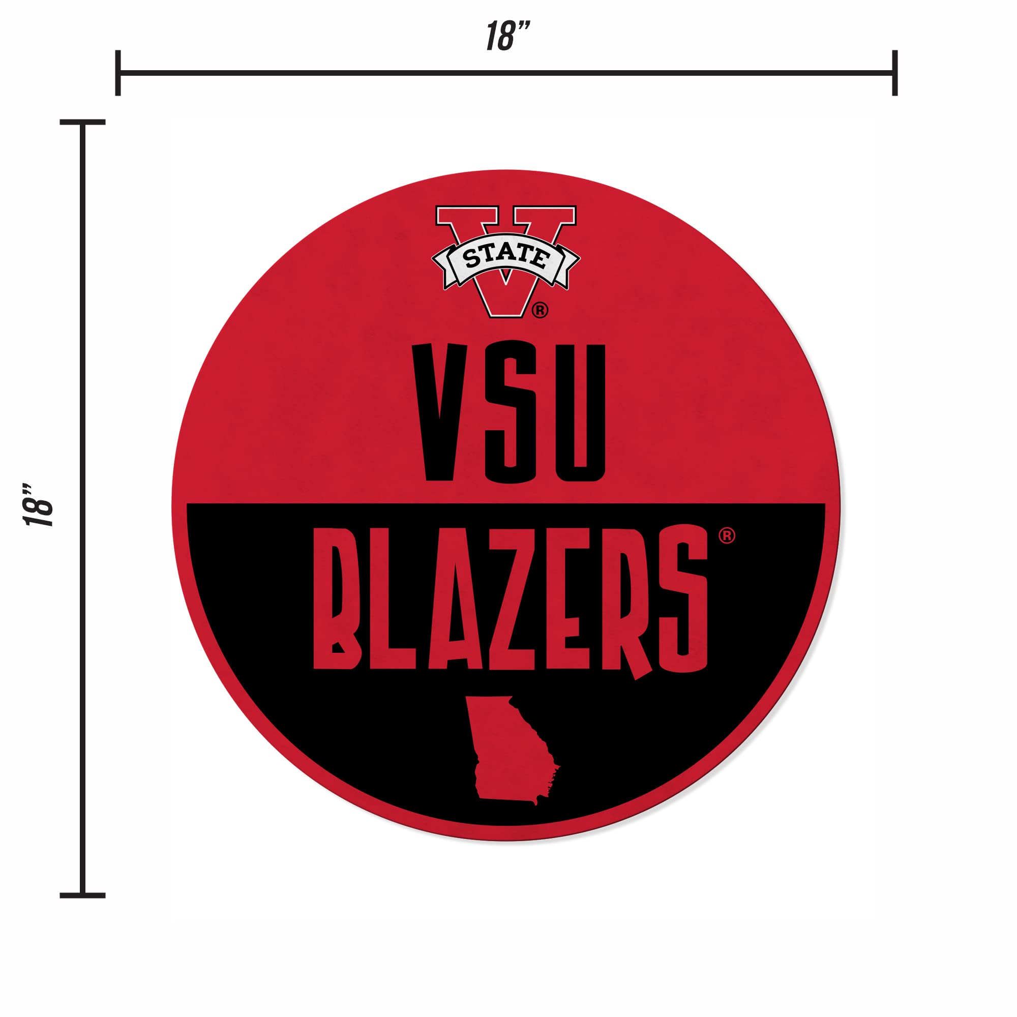 Rico Industries Ncaa Valdosta State Blazers Classic Shape Cut Pennant - Home And Living Room D  Cor - Soft Felt Ez To Hang