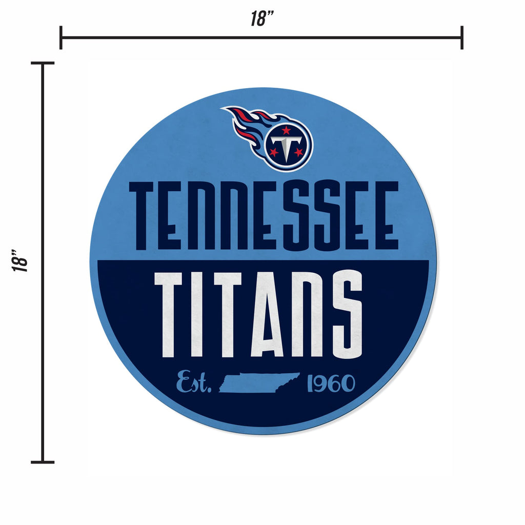 Rico Industries Nfl Football Tennessee Titans Classic Shape Cut Pennant - Home And Living Room D  Cor - Soft Felt Ez To Hang