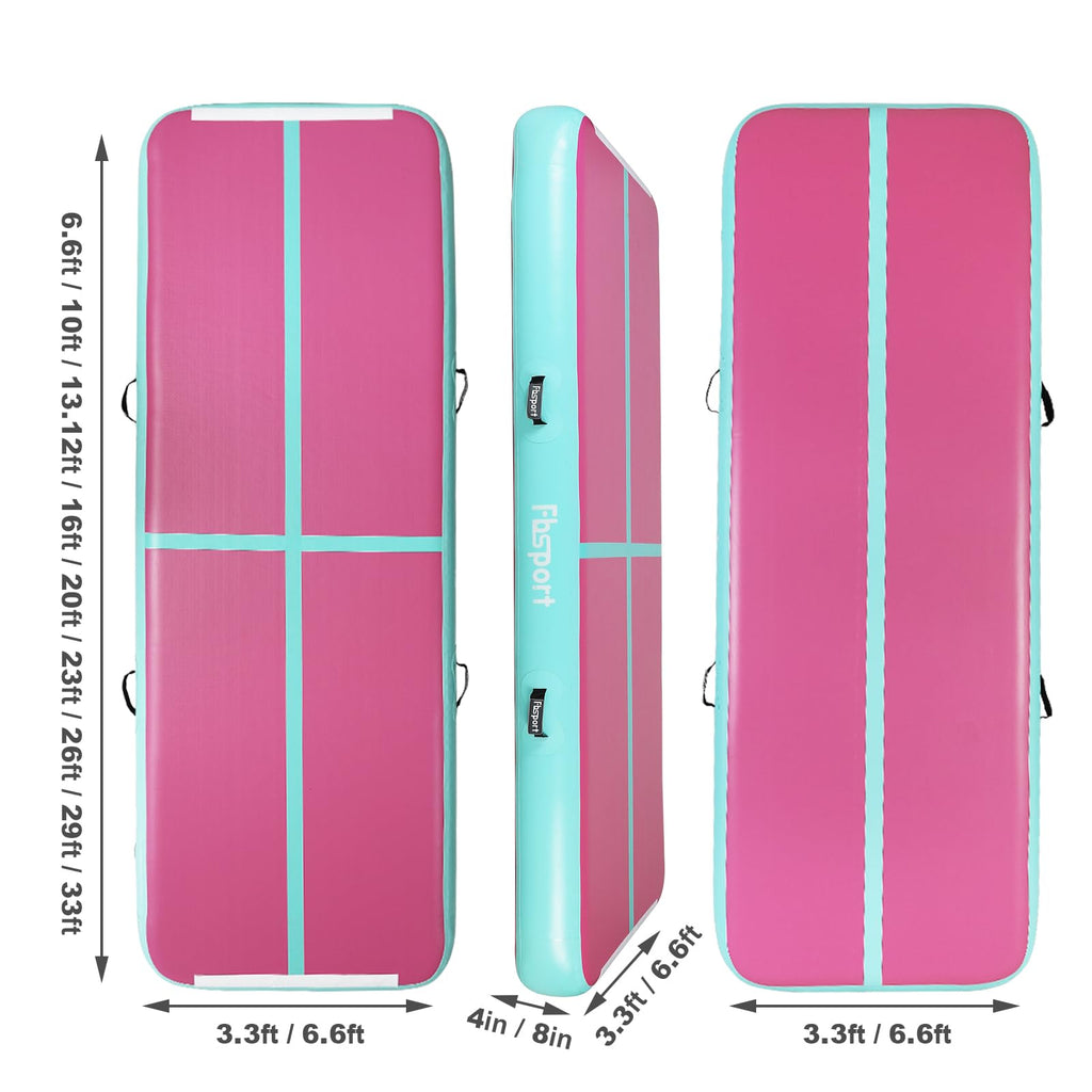 Fbsport 16.4Ft Inflatable Air Gymnastics Mat Training Mats 4 Inches Thickness Gymnastics Tracks For Home Use/Training/Cheerleadi
