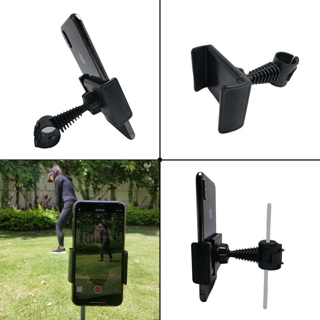 Golf Phone Holder Clip, Cell Phone Swing Recording Clip, Golf Accessories And Training Aid Work With Smart Phone, Clips To Golf