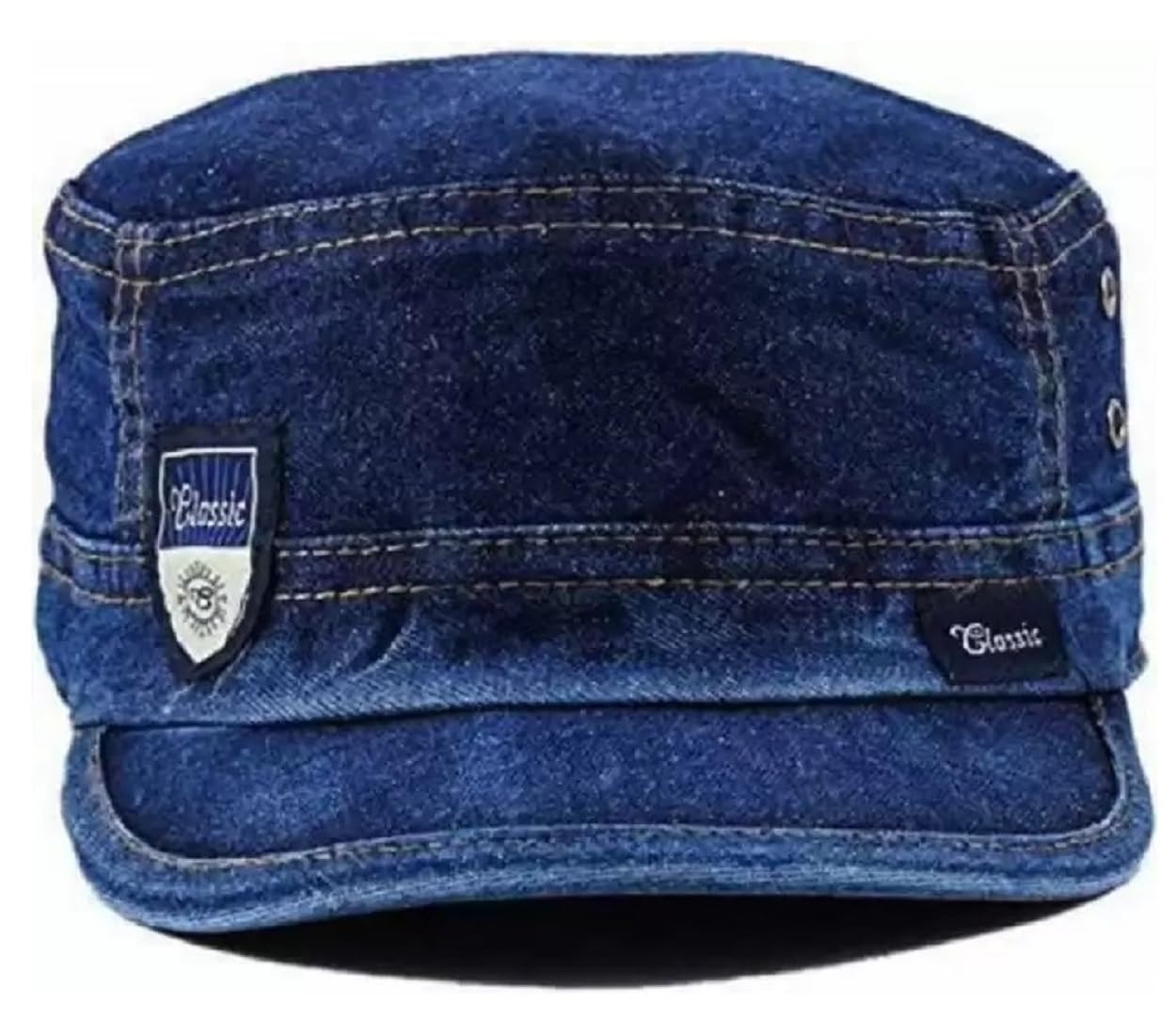 Fy Lane MenS & WomenS Unisex Denim Cap (Blue Black_Free Size) (Pack Of 1) (In, Alpha, Free Size, Blue)