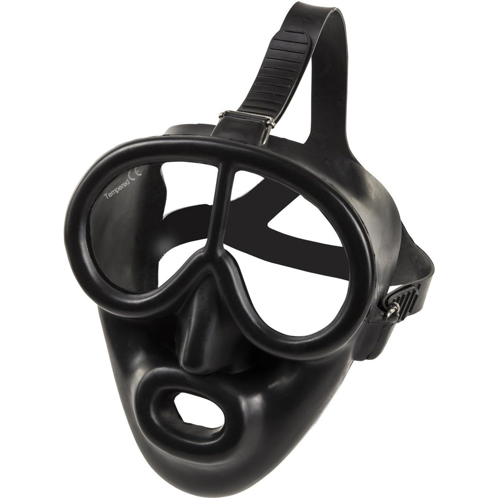 Ist M37 Pegasus Full Face Mask For Commercial Scuba Diving, Low Volume Gear With Octo Attachment (Rubber)
