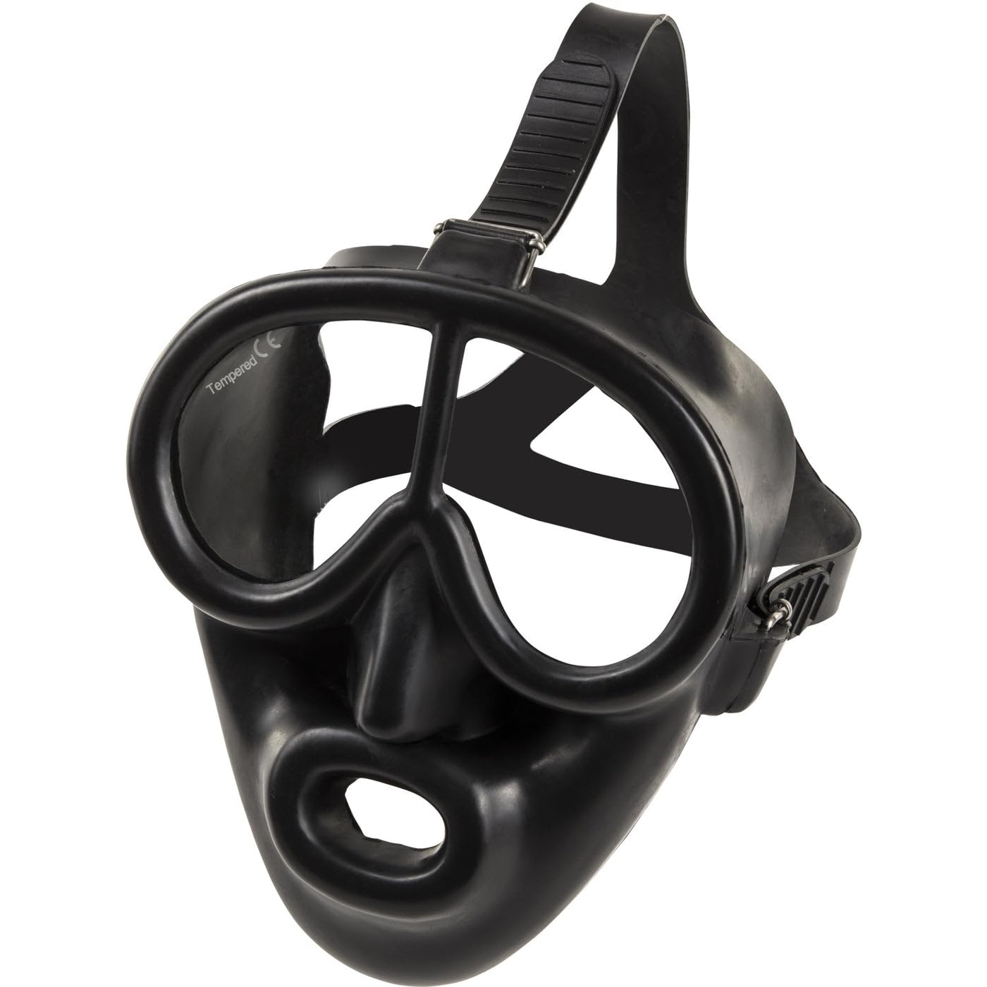 Ist M37 Pegasus Full Face Mask For Commercial Scuba Diving, Low Volume Gear With Octo Attachment (Rubber)