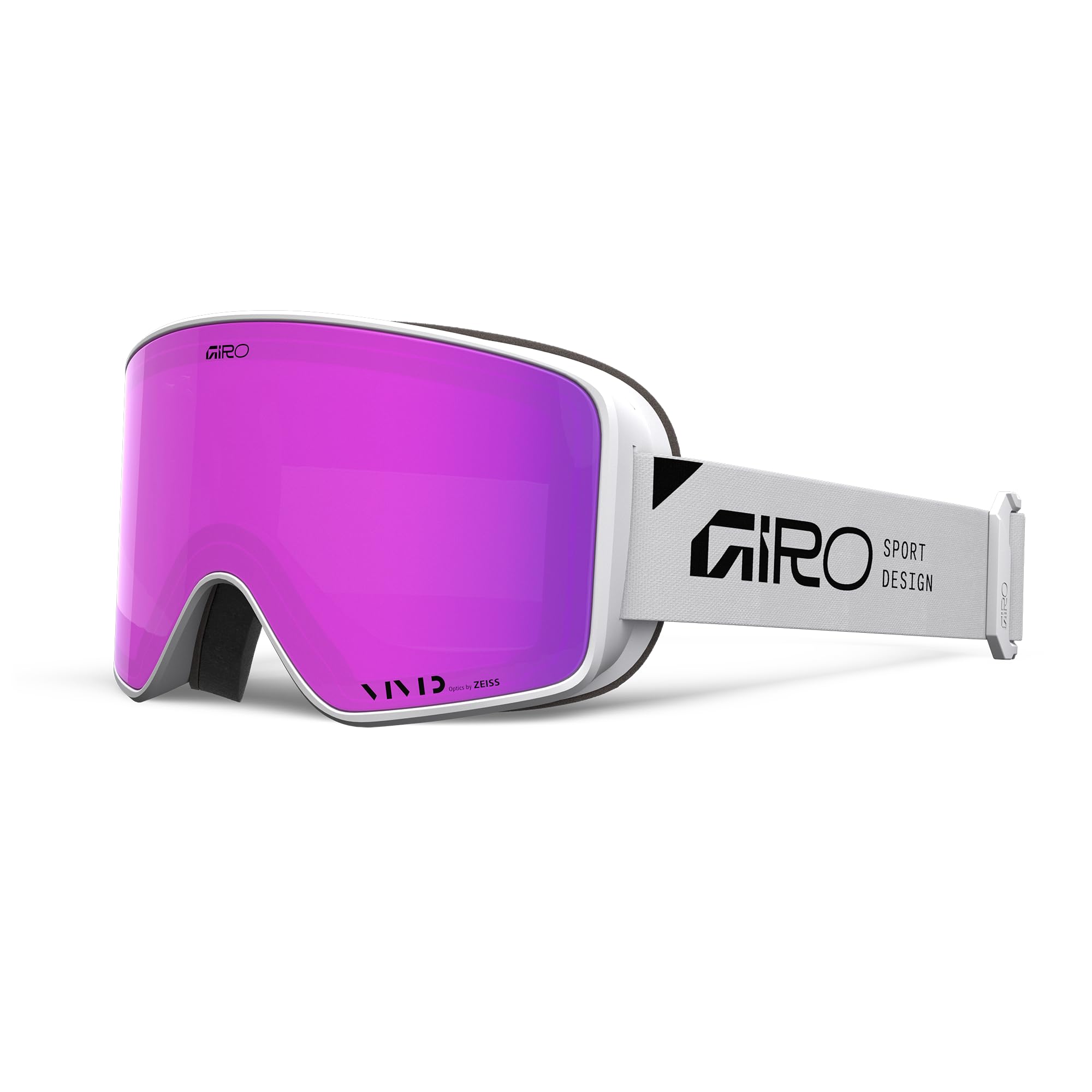 Giro Method Ski Goggles - Snowboard Goggles for Men, Women, Youth - White Stacked - Vivid Pink & Vivid Infrared