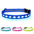BSEEN LED Running Waist Belt - USB Rechargeable Reflective Glowing LED Waistband, Flashing Safety Light Belt for Runners, Jogger