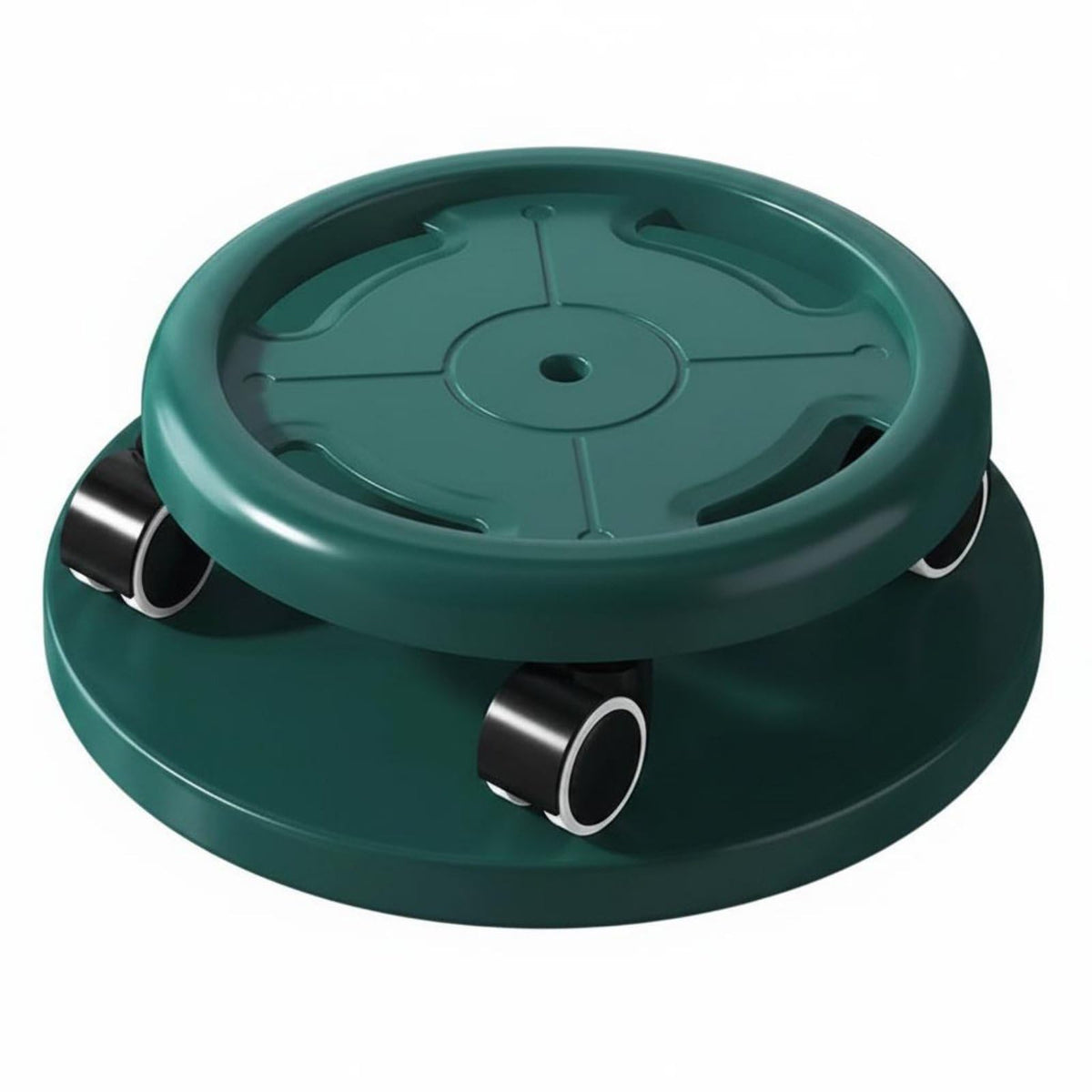 CLOVRIX Hushed 4 Wheel Ab Roller Quiet Use Effortless Rolling MidSection Training Slider Stable Support for Men, Women, Green |