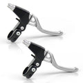 Hmseng 1 Pair Bike Brake Lever, Universal Aluminum Alloy Bicycle Brake Handle, V-Brake Handlebar,22mm Compatible Suitable for Mo