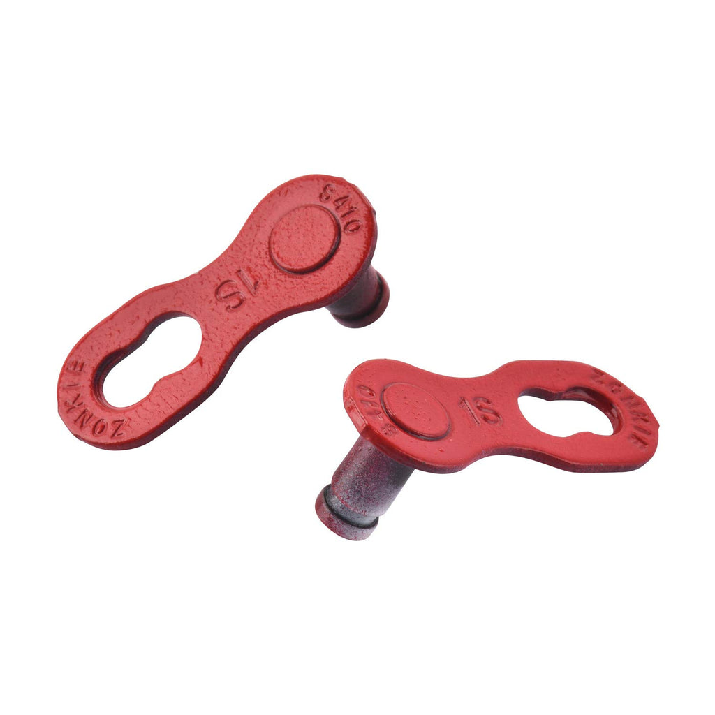 Zonkie Single-Speed Bicycle Chain 1/2 X 1/8 Inch 116 Links (Red, 1/2'' 1/8'' 116 Links)