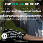 Bg Bender Golf Glove  Wear On Left  (Blue Line, Mens Small)