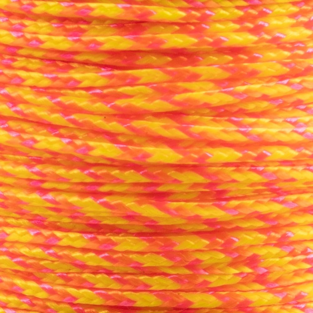 Paracord Planet Micro Paracord - Thin Braided Cord For Crafting, Fishing, And Diy Projects In 125 Ft Spools - Starburst