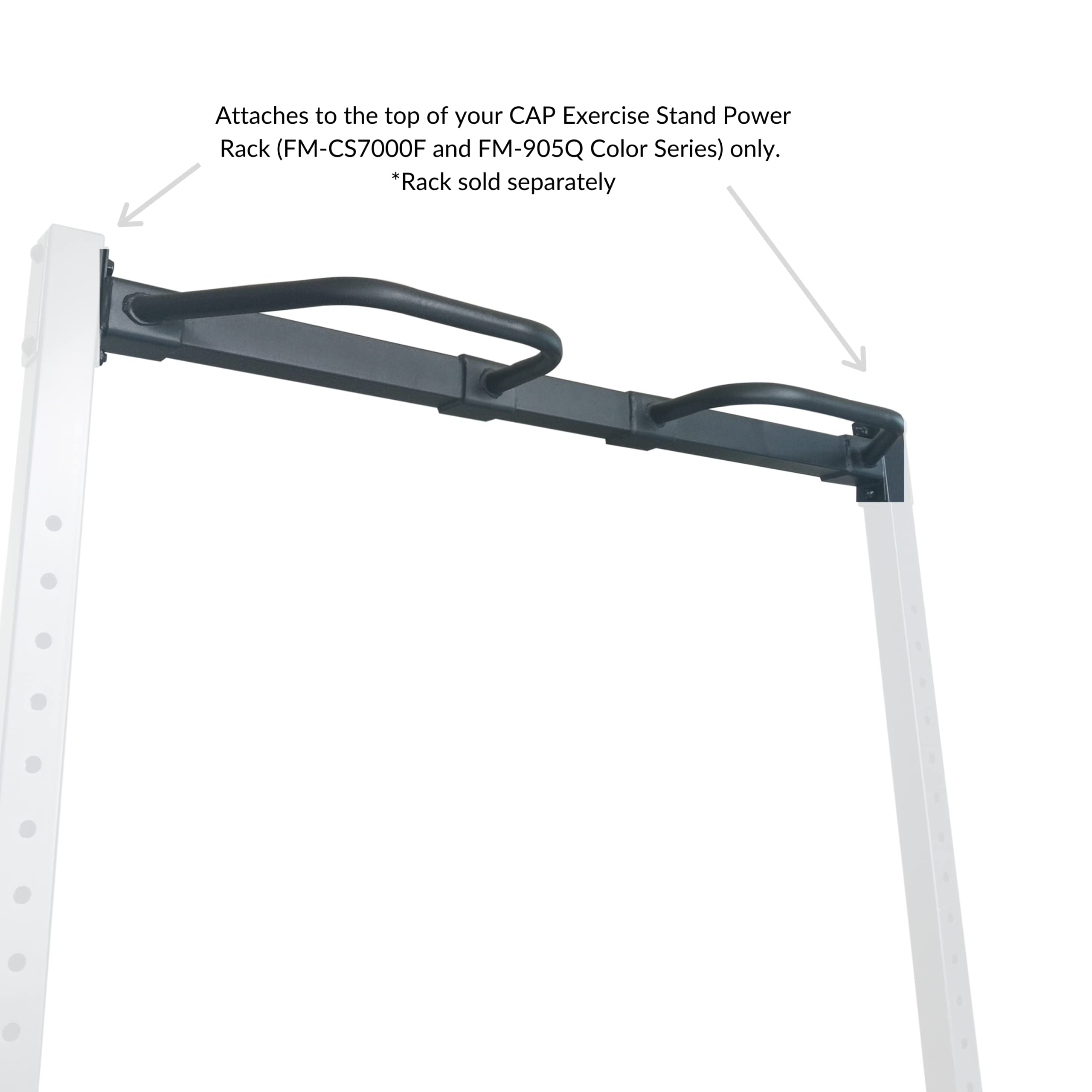Cap Barbell Pull Up Attachment For Fm-905Q Color Series, Black