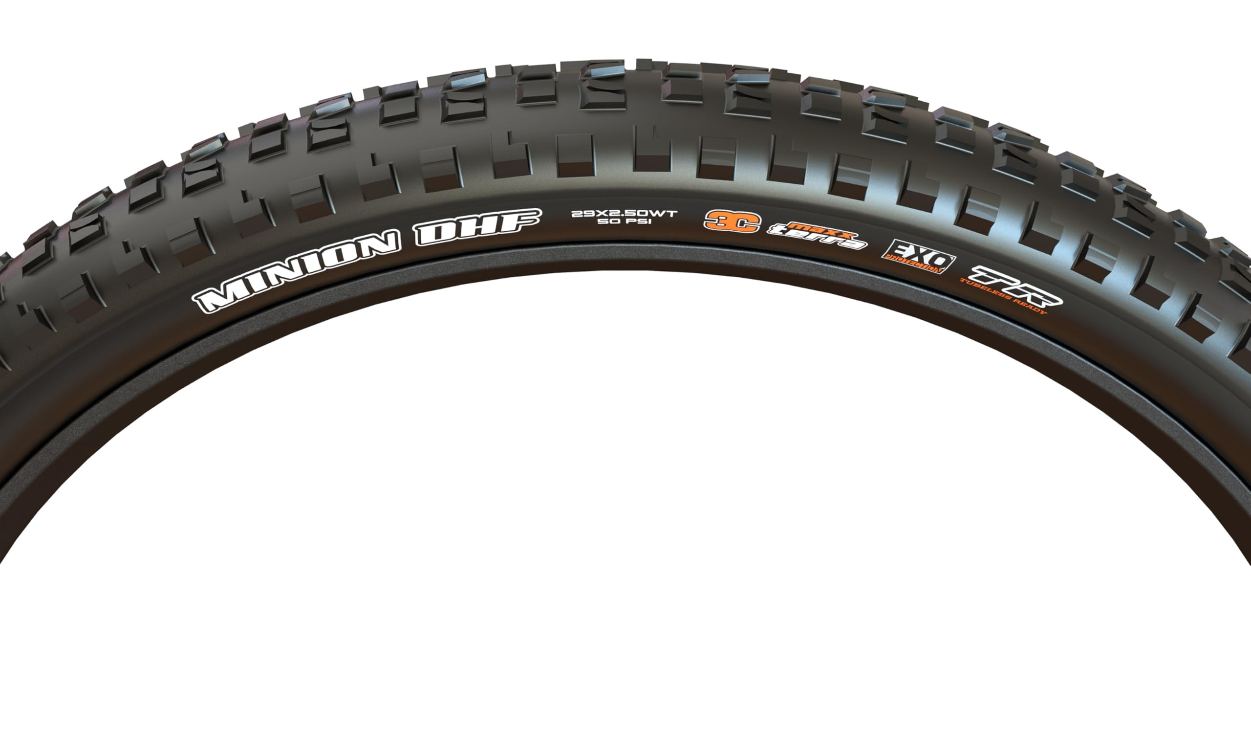 Maxxis Minion Dhf Wide Trail 3Cdouble Downtr 29In Tire Maxx Grip 3Cdouble Down, 29X25