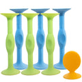 JokZan Silicone Sucker Darts Throwing Game Set, Safe Indoor Outdoor Suction Cup Toy for Kids and Family (Large Size 7 Pcs, Stick