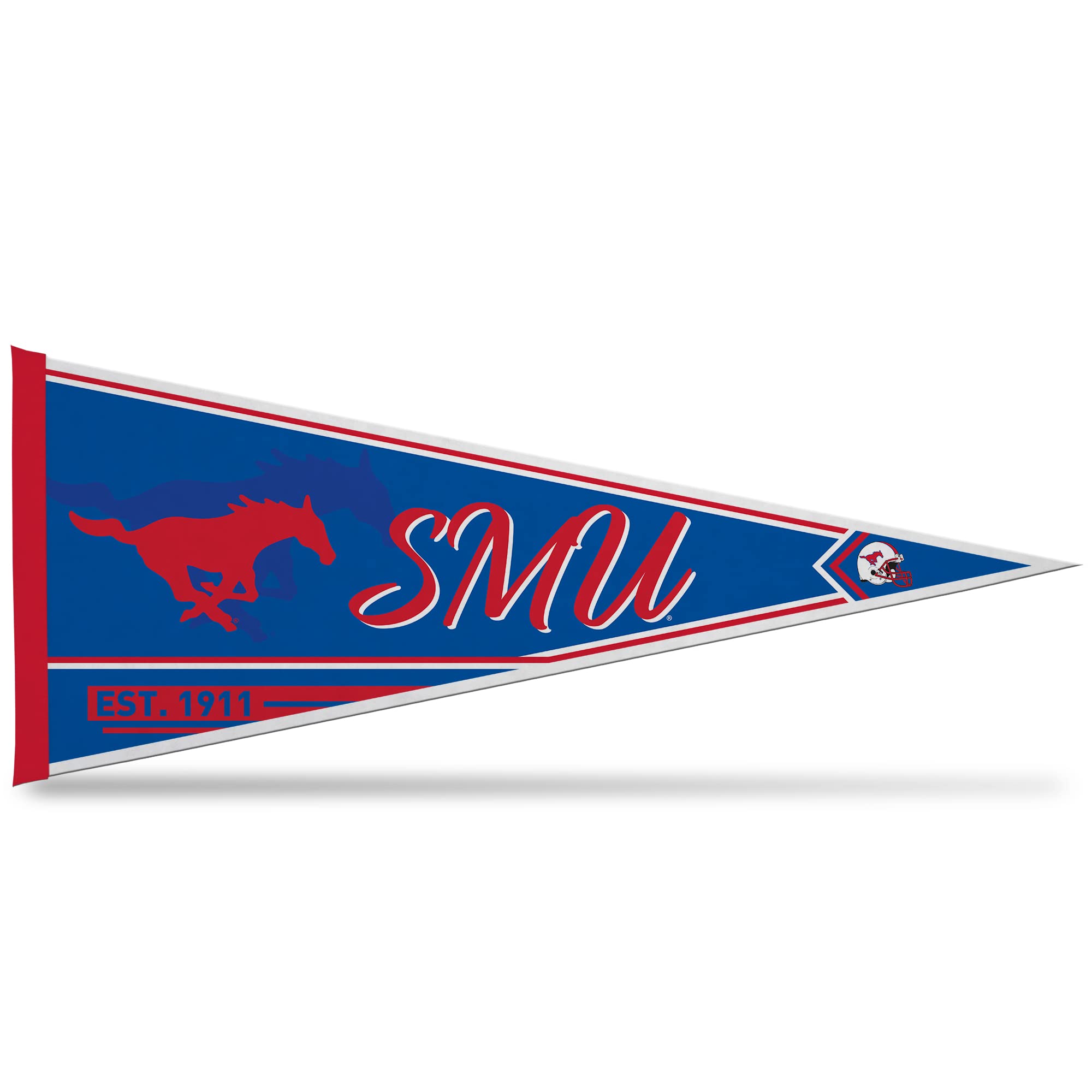 Rico Industries Ncaa Southern Methodist Mustangs Classic 12'' X 30'' Felt Wall D  Cor Pennant - Great For Home/Bed Room/Man Cave