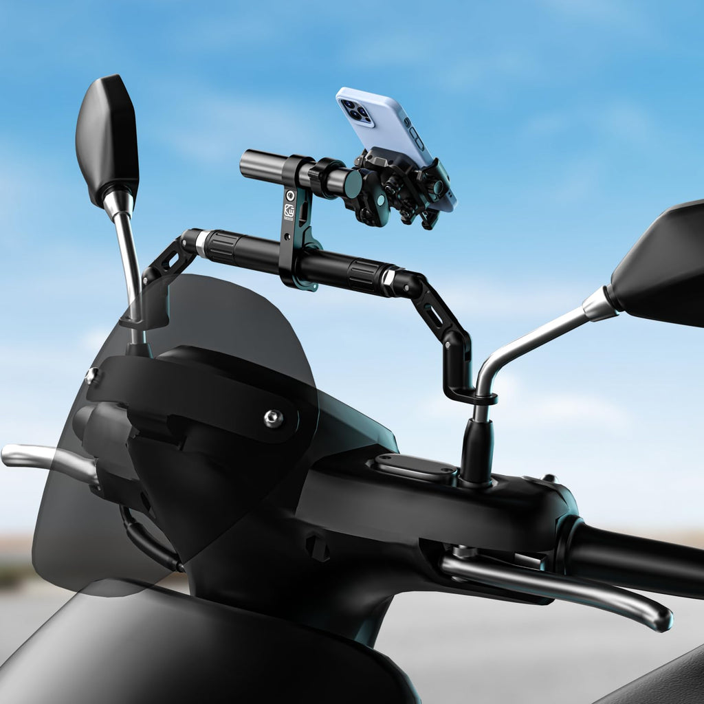 Brcovan Aluminum Alloy Handlebar Extensions For Bicycle & Motorcycle, Bike Handlebar Extender With Single Mounting Clamp Bracket