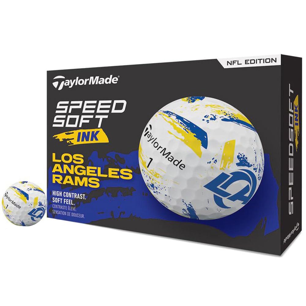 TaylorMade Golf Speed Soft Ink NFL Los Angeles Rams Dozen