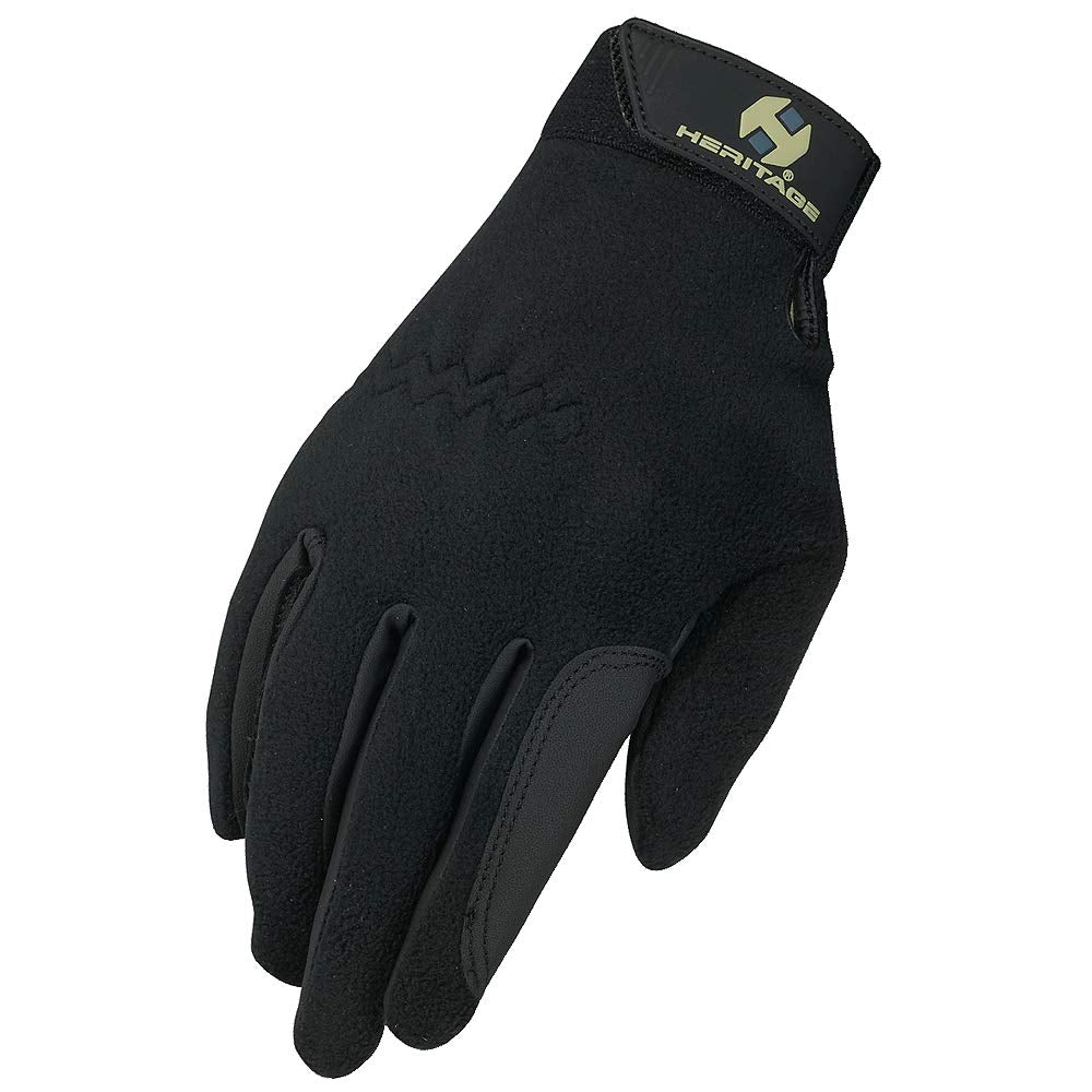 Heritage Performance Fleece Gloves, Size 5, Black