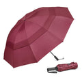 G4Free 54 Inch Large Golf Umbrella Compact Reverse Travel Umbrella Automatic Open Close (Burgendy)