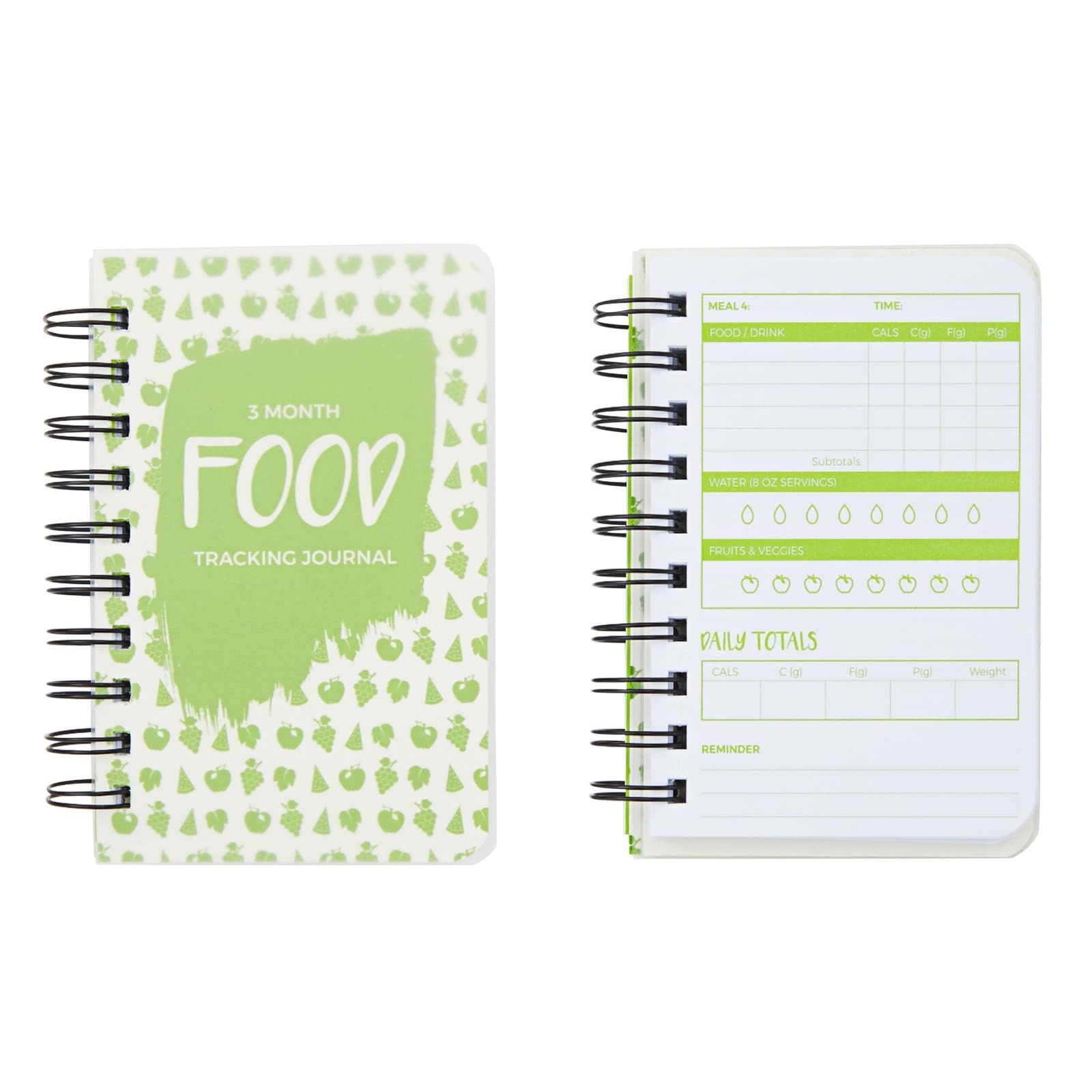 3-Pack Calorie Counter Book For Weight Loss, 90-Day Food Meal Pocket-Size Tracker Journal Notebook For Men And Women Nutrition M