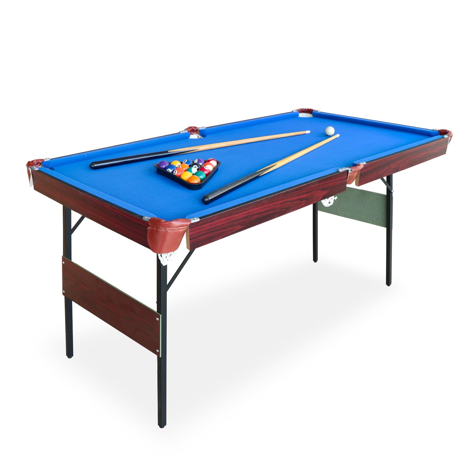 Seydrey 54  Folding Pool Table, Portable Space-Saving Billiard Game Table for Game Room & Office