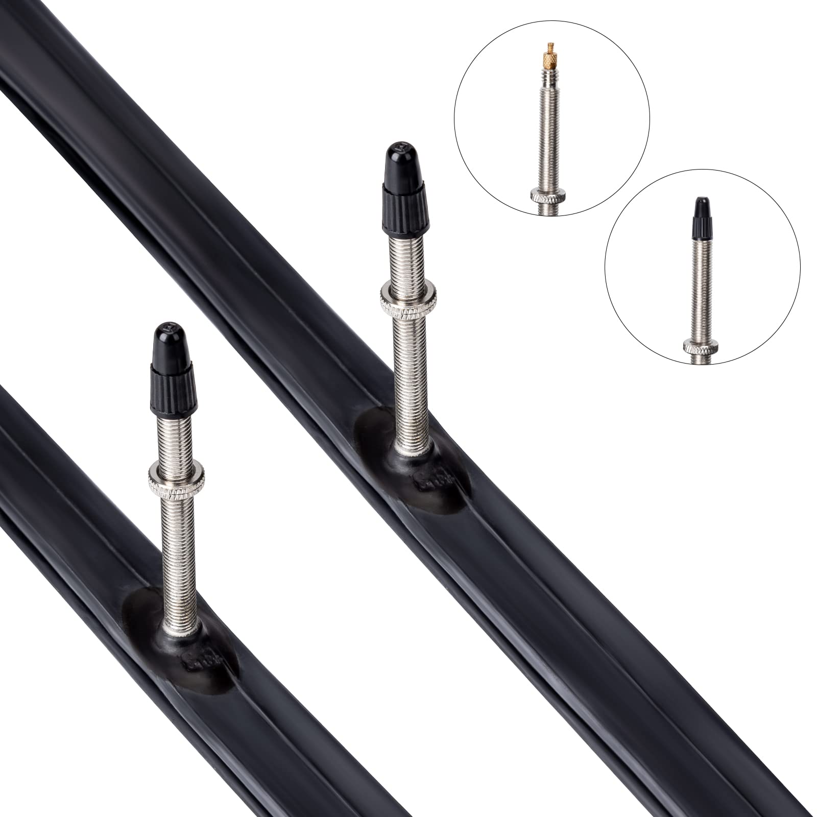2 Pack 700C Bike Tubes 700 X 25C/28C/30C/32C Fv80 Long Presta Valve Compatible With 700 X 25C 700 X 26C 700 X 27C 700 X 28C 700