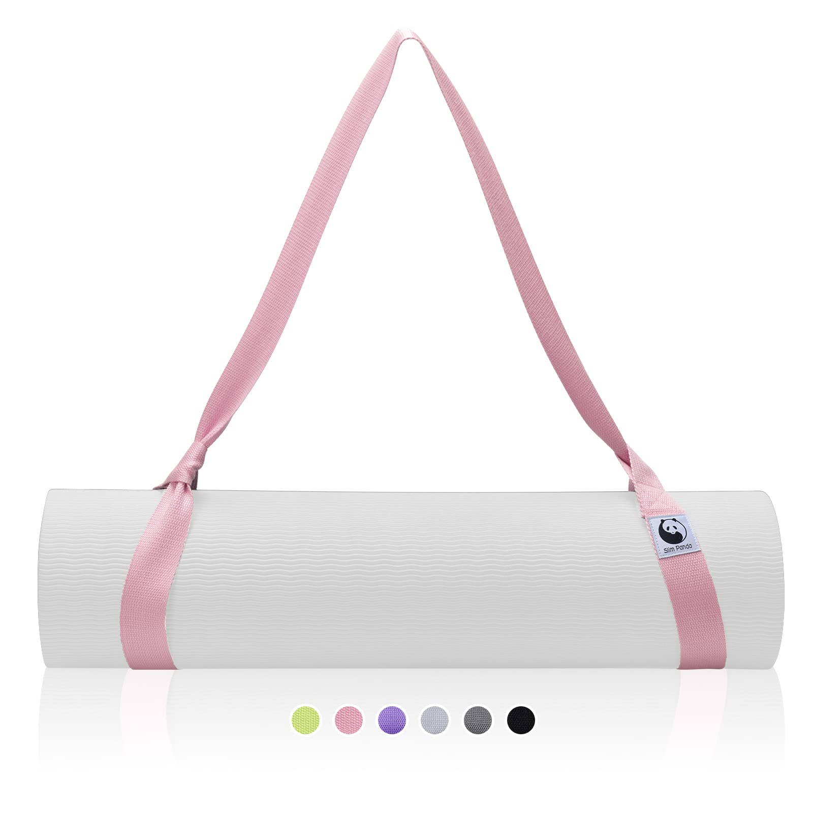 Slim Panda Yoga Mat Straps For Carrying,Adjustable Yoga Mat Carrier, Yoga Mat Sling(Yoga Mat Not Included)(Light Pink