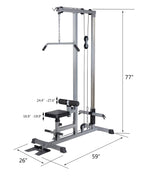 Gdlf Lat Pull Down Machine Low Row Cable Fitness Exercise Body Workout Strength Training Bar Machine