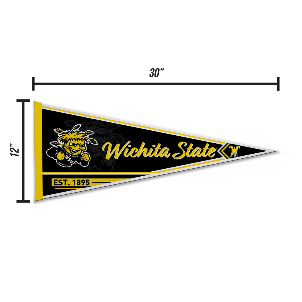Rico Industries Ncaa Wichita State Shockers Classic 12'' X 30'' Felt Wall D  Cor Pennant - Great For Home/Bed Room/Man Cave D  C
