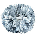 Hooshing 2Pcs Silver Pom Poms Cheerleading With Baton Handle For Team Spirit School Sports Dance Cheering