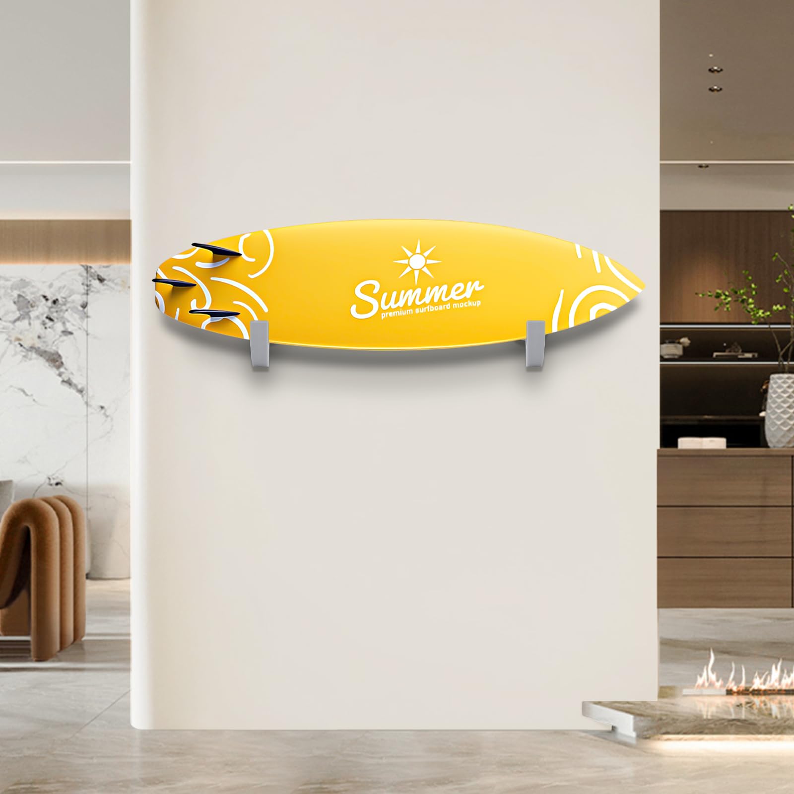Two Stones Surfboard Rack For Wall  Surfboard Wall Mount  Paddle Board Rack  Surfboard Wall Rack  Paddle Board Wall Rack  Surf B