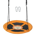 Moccha Flying Saucer Tree Swing, Giant 40    Round Swing with Metal Frame, Adjustable Hanging Rope, Waterproof 900D Oxford Cloth