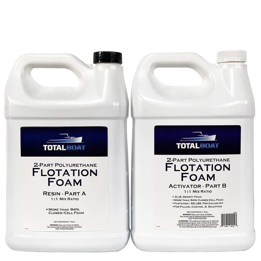Totalboat Flotation Foam - 2 Part Expanding Polyurethane Marine Pour Foam For Boat Floatation, Insulation And Soundproofing (2 L
