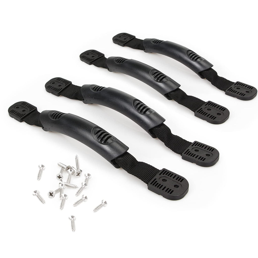 Boncas Replacement Kayak Side Mount Carry Handles With Hardware Soft Grip Handle Durable Webbing Heavy Duty Canoe Handle Kit (4 
