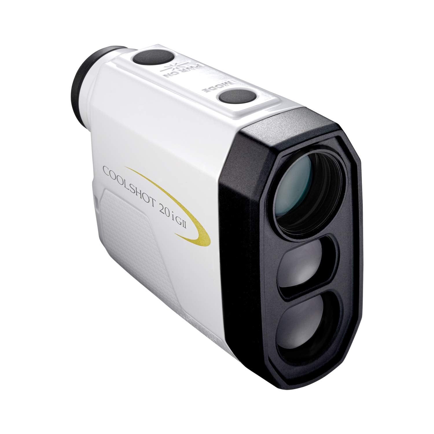 Nikon Coolshot 20I Gii Golf Laser Slope Rangefinder, Standard Version White With Yellow Trim, Medium