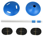 Icover Boat Cover Support Pole System-Height Adjustable Aluminum Telescoping Pole And Webbing Strap Prevent Water From Sagging