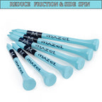 Mazel Natural Wood/Bamboo Golf Tees 2 3/4 Inch & 3 1/4 Inch,Pack 50 Or 120,Reduce Friction & Side Spin,More Durable And Stable G