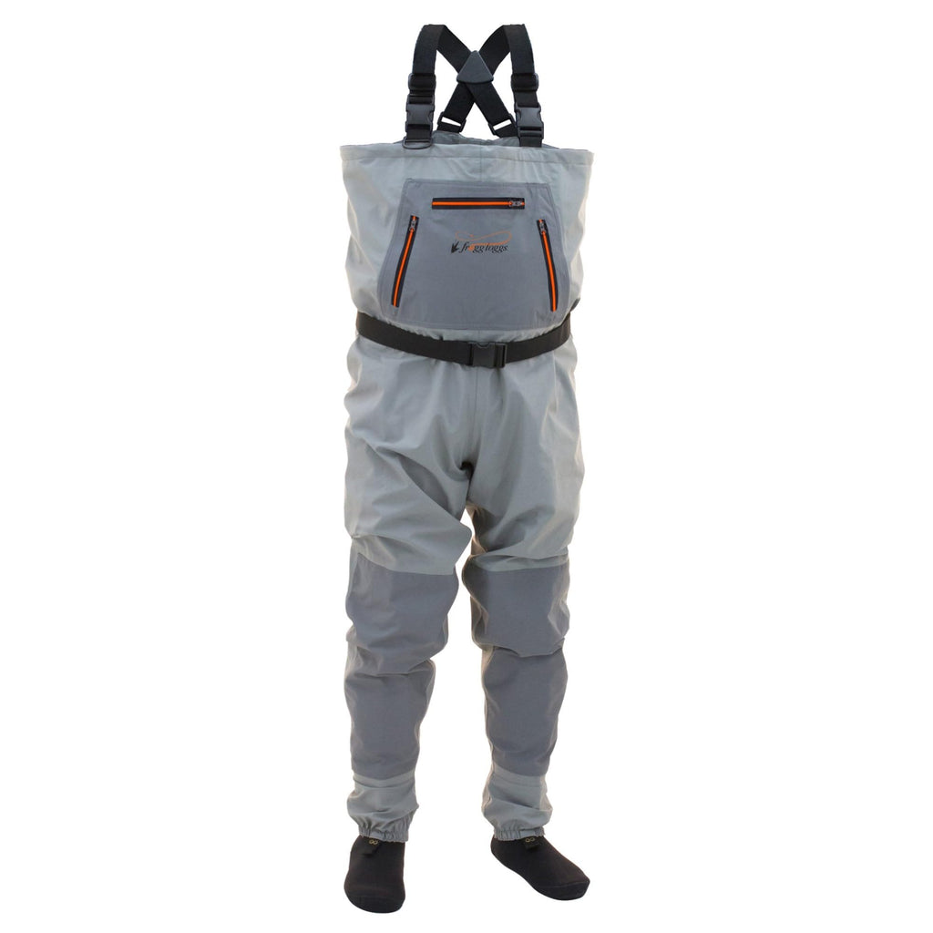 Frogg Toggs Mens Hellbender Breathable Stockingfoot Fishing Chest Wader, Slate/Gray, Large Us