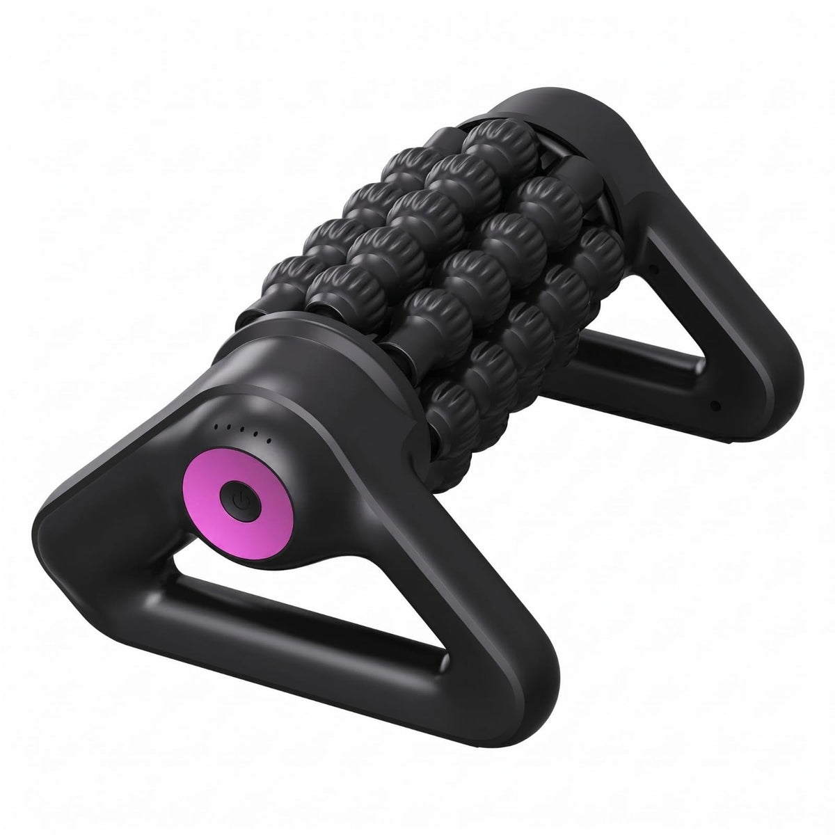 APIRILY Automatic Electric Massage Roller Textured Fascia Massager Plastic Shell Muscle Roller Massager Compact, Pink | Foam Rol