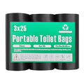 75Pcs Portable Toilet Bags, Taltbrex 8 Gallon Biodegradable Camping Toilet Bags For Portable Potty, Compostable Toilet Waste Bag