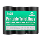75Pcs Portable Toilet Bags, Taltbrex 8 Gallon Biodegradable Camping Toilet Bags For Portable Potty, Compostable Toilet Waste Bag