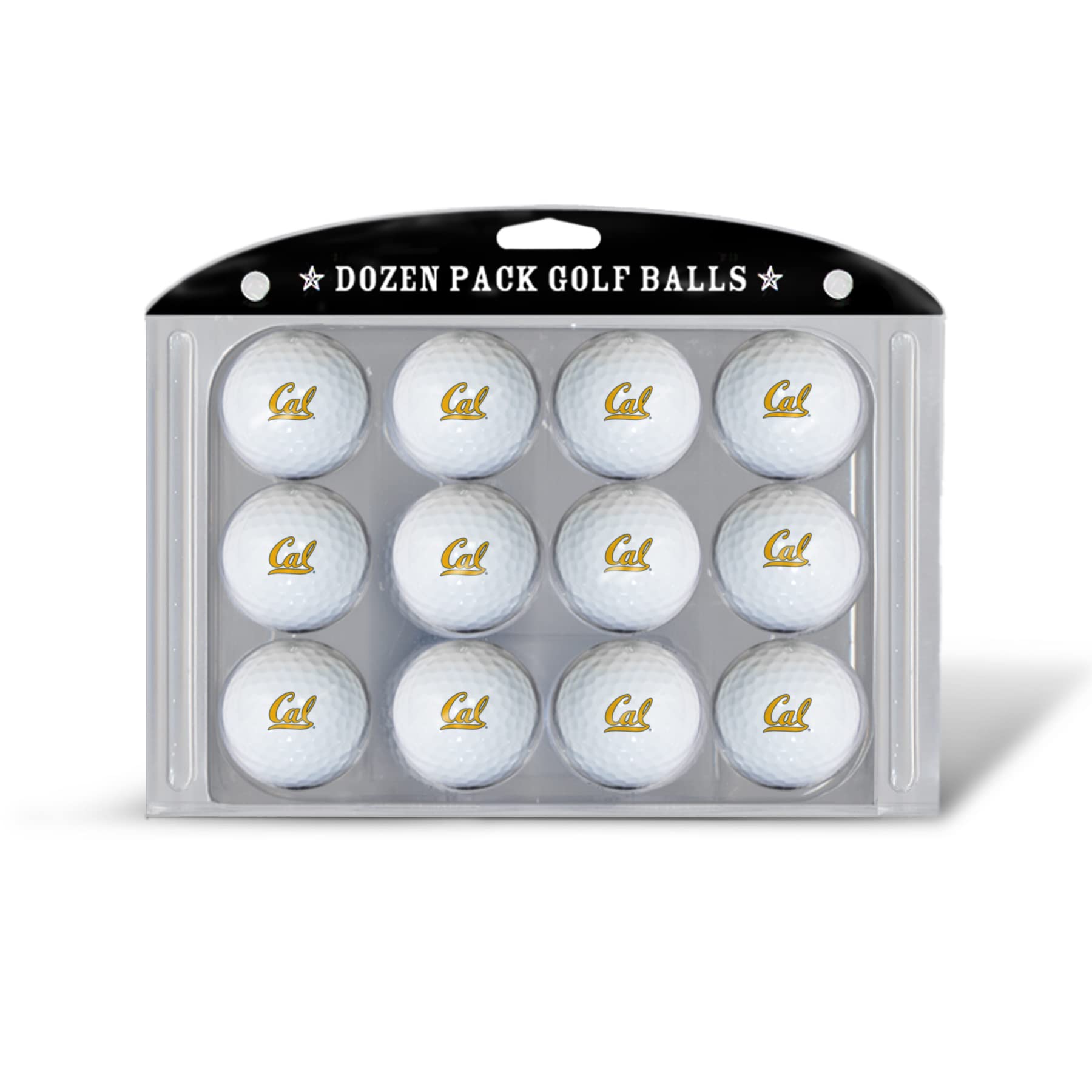 Team Golf NCAA California Golden Bears Golf Balls, 12 Pack Dozen Regulation Size Golf Balls, 12 Pack, Full Color Durable Team Im