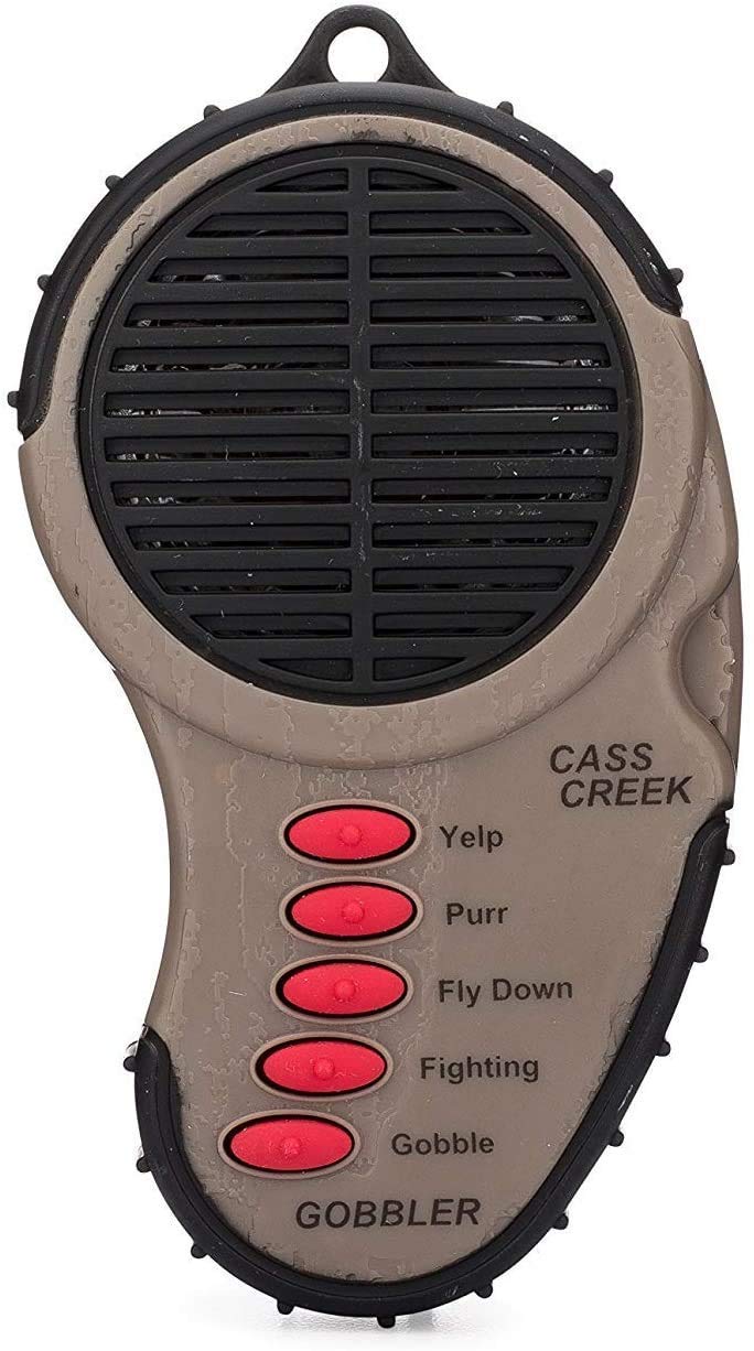 Cass Creek Spring Gobbler Handheld Electronic Game Call | 5 Turkey Calls In 1 | Authentic Animal Recordings | 200 Yard Sound Pro