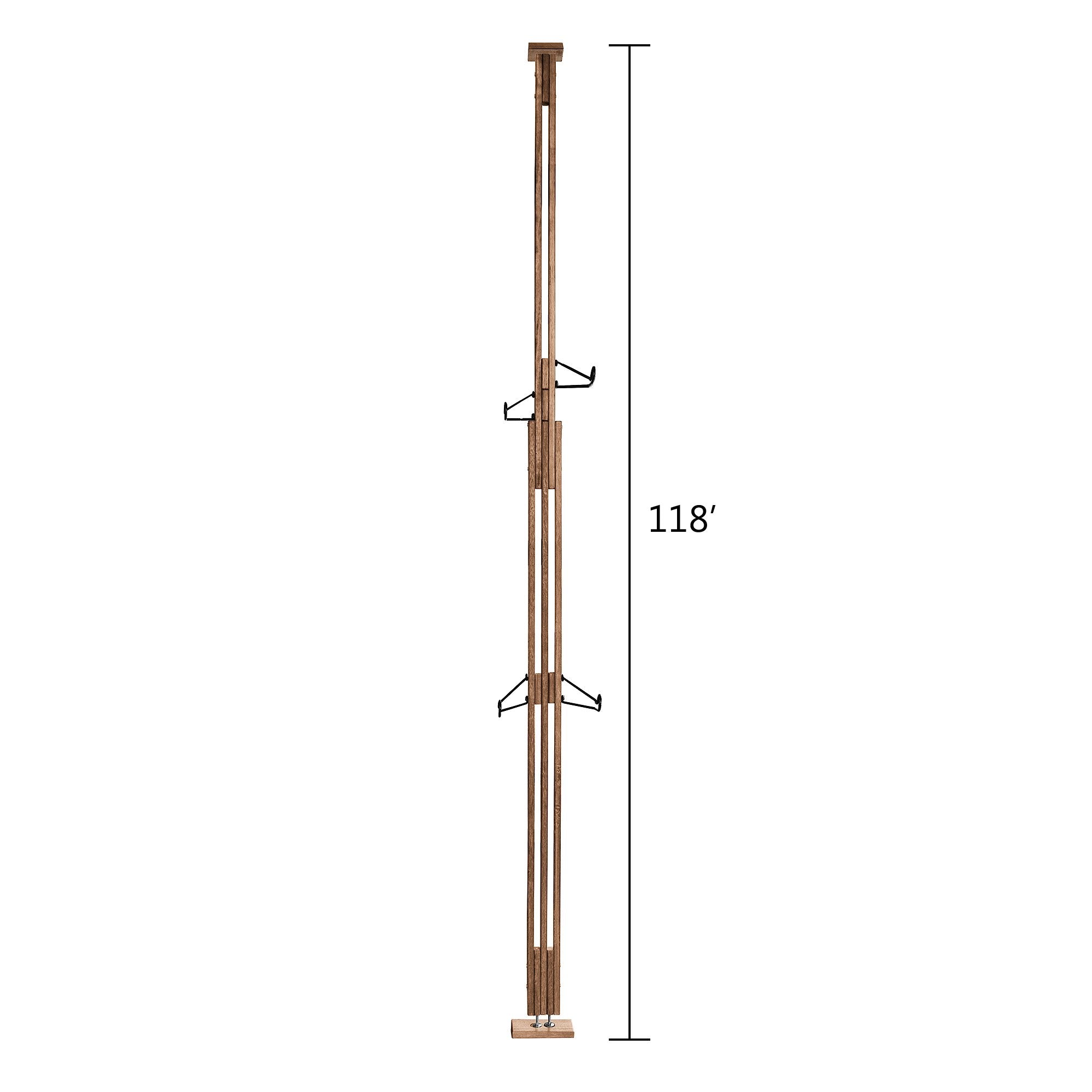 Rad Cycle Woody Bike Stand Bicycle Rack Storage Or Display Holds Two Bicycles And Is Constructed Of Stylish Hard Wood