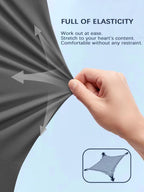 Hidkat Womens Sports Jogging Pants with Zipper Pocket Womens Hiking Fitness Tracking Workout Pants Grey
