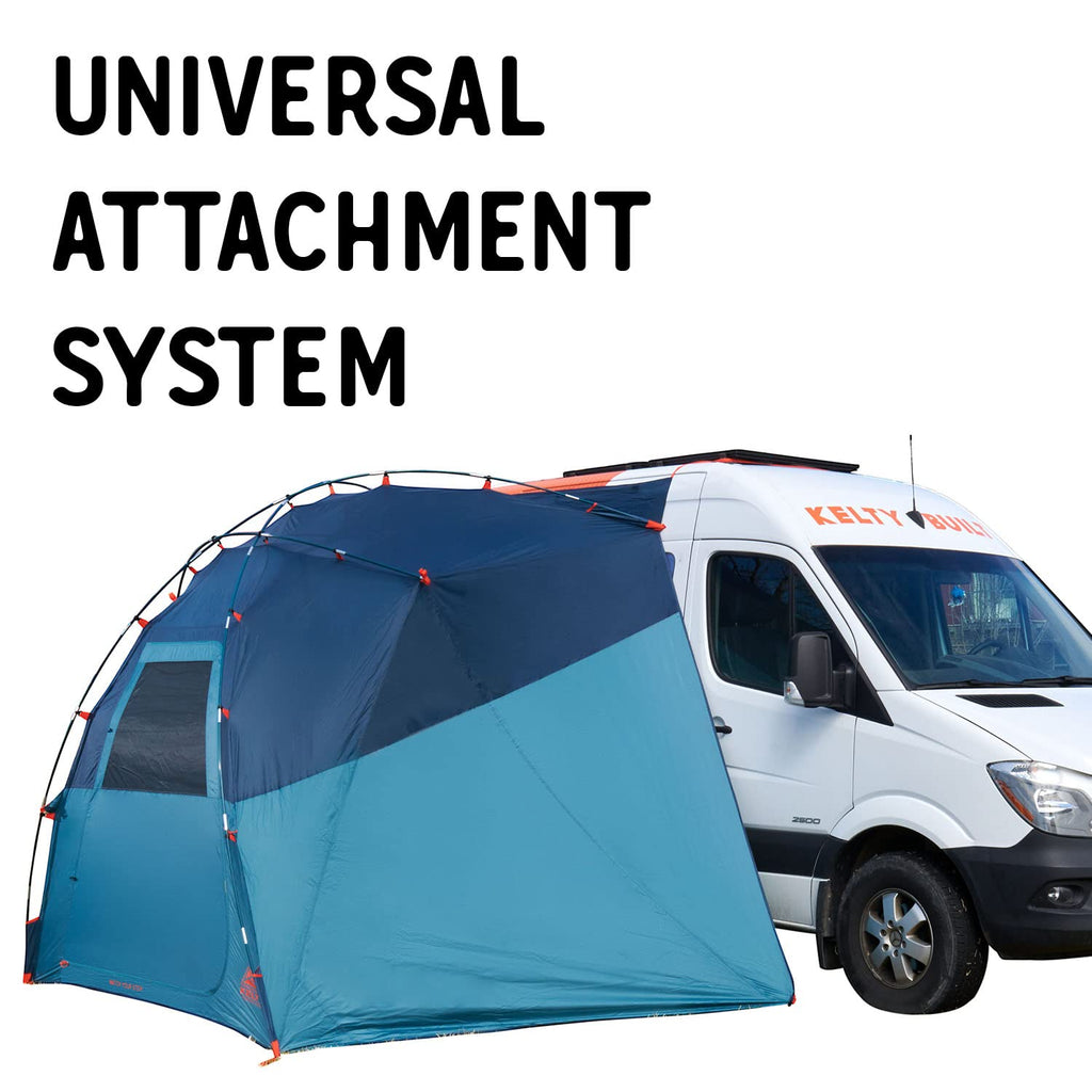 Kelty Backroads Shelter Universal Mounted Car Camping Shelter With Zippered Entry, Sturdy Frame, Protection From Elements, Uv, S