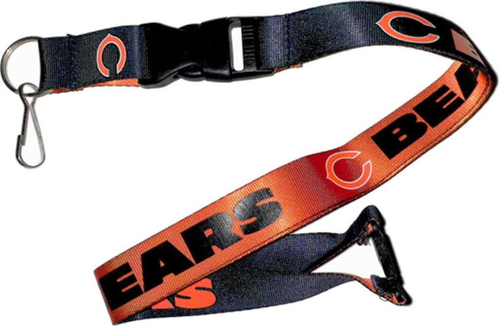 Aminco Nfl Chicago Bears Reversible Lanyard, Team Colors, One Size (Nfl-Ln-162-16)
