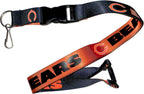 Aminco Nfl Chicago Bears Reversible Lanyard, Team Colors, One Size (Nfl-Ln-162-16)