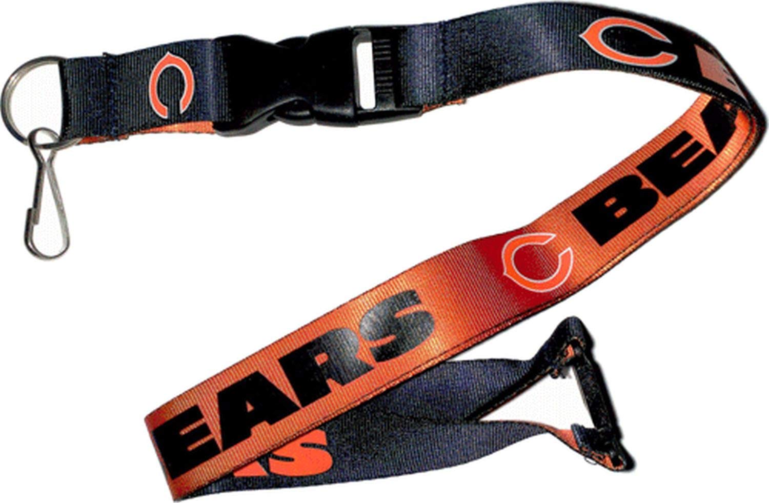 Aminco Nfl Chicago Bears Reversible Lanyard, Team Colors, One Size (Nfl-Ln-162-16)