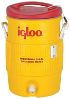 Igloo 5 Gal Yellow/Red Plasticind. Cooler, Sold As 1 Each, Fba_451