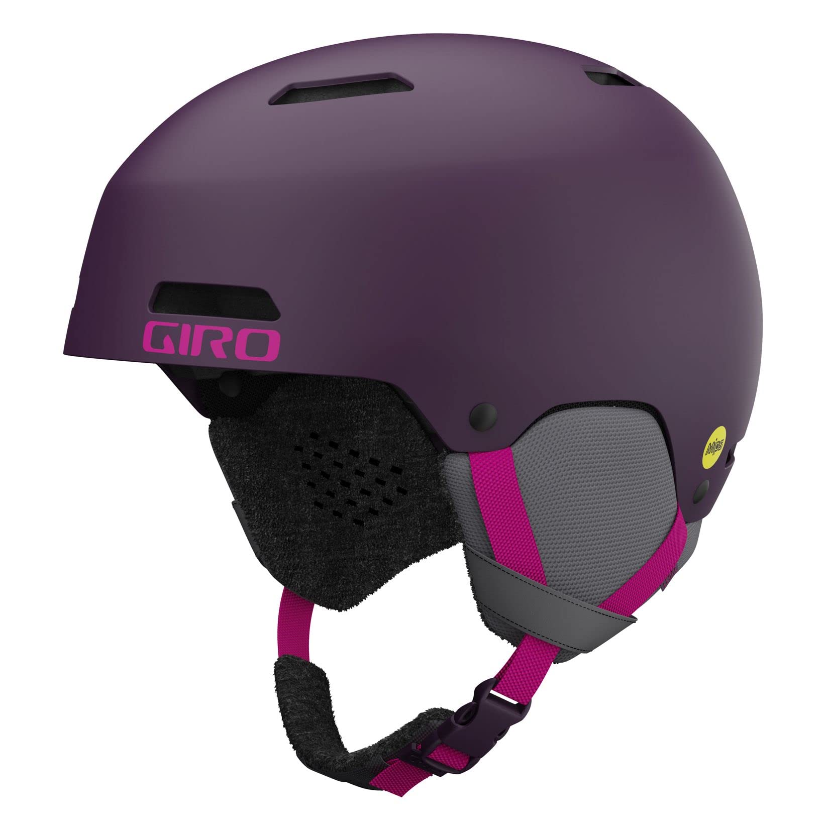Giro Ledge MIPS Ski Helmet - Snowboard Helmet for Men, Women & Youth - Matte Urchin/Pink Street - M (55.5-59cm)